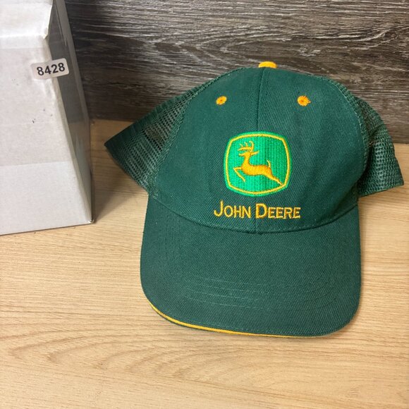 John Deere Hat Cap Snap Back Green Tractors Farming Outdoors - Picture 9 of 9